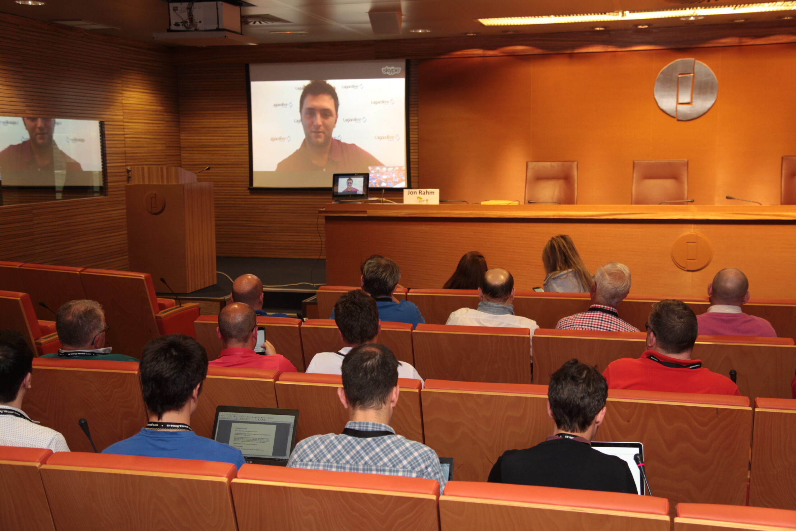 Vídeo conferencia Jon Rahm©Santi Burgos IFEMA