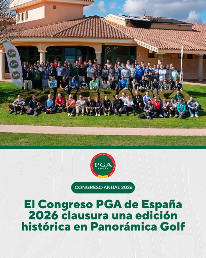 Congreso PGA de España 2026 celebrado en Panorámica Golf con profesionales y ponentes
