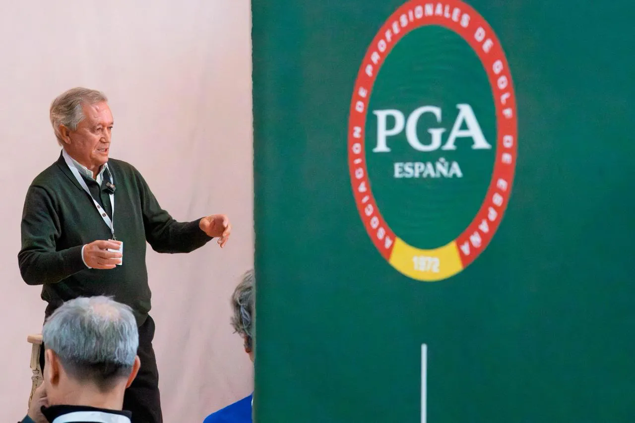 Manuel Piñero durante su intervención en el Congreso PGA de España 2026